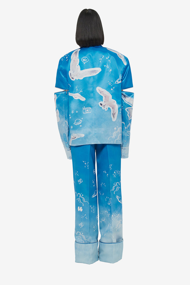 Exclusive Brielle Blazer - Aerial Print