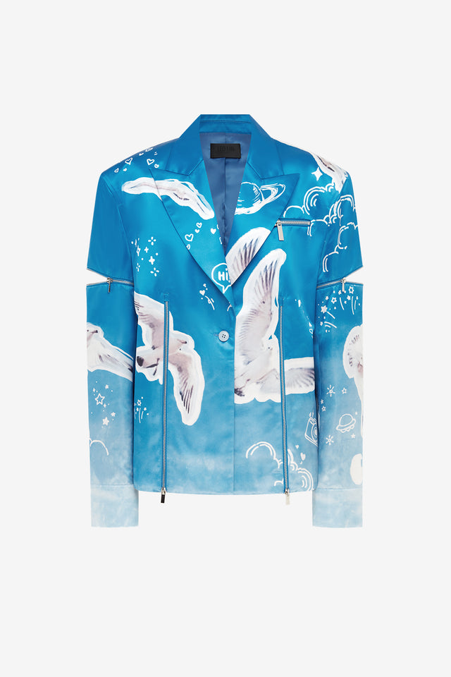 Exclusive Brielle Blazer - Aerial Print