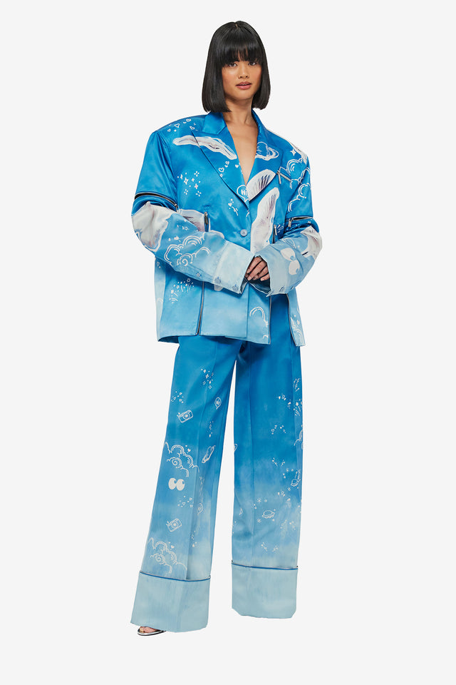 Exclusive Brielle Blazer - Aerial Print