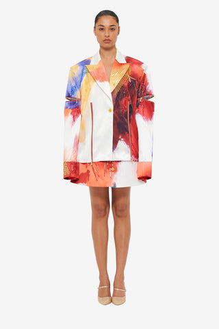 Exclusive LEO LIN Brielle Blazer - Reminiscence Print