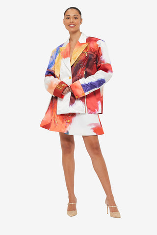 Exclusive LEO LIN Brielle Blazer - Reminiscence Print