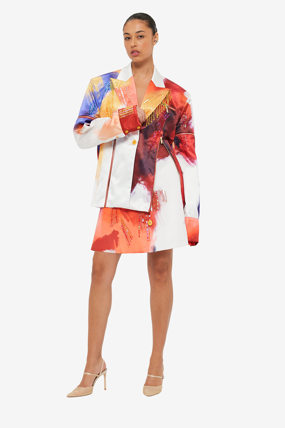 Exclusive LEO LIN Brielle Blazer - Reminiscence Print