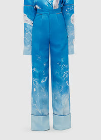 Exclusive Leo Lin Ellis Wide Leg Pants - Aerial Print