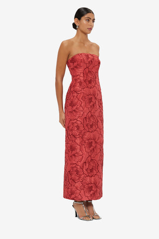 Exclusive LEO LIN Rayna Bustier Maxi Dress - Mulberry