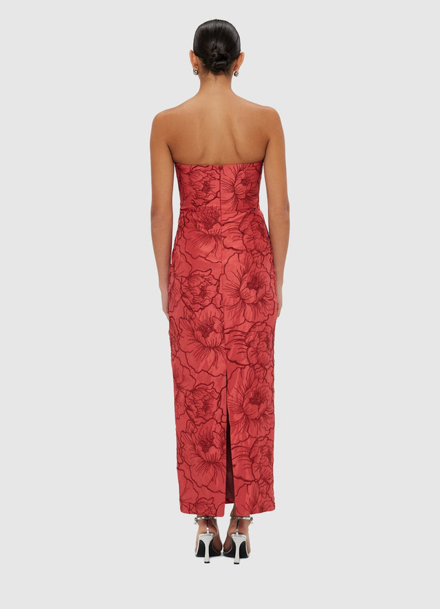 Exclusive Leo Lin Rayna Bustier Maxi Dress - Mulberry