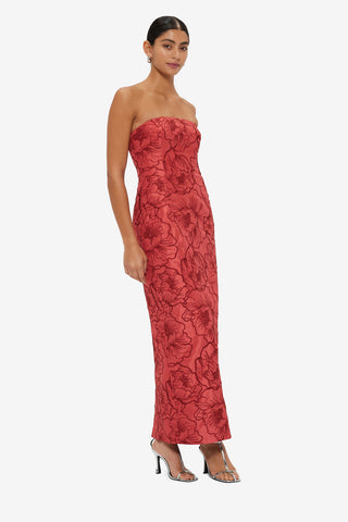 Exclusive LEO LIN Rayna Bustier Maxi Dress - Mulberry
