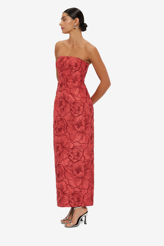 Exclusive LEO LIN Rayna Bustier Maxi Dress - Mulberry