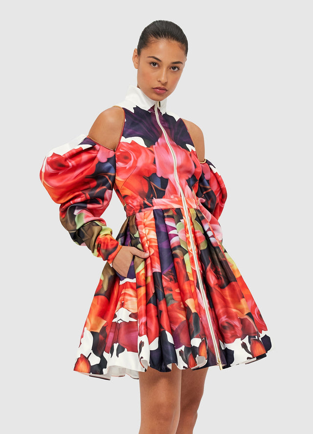 Exclusive Leo Lin Camryn Mini Dress - Kaleidoscope Print