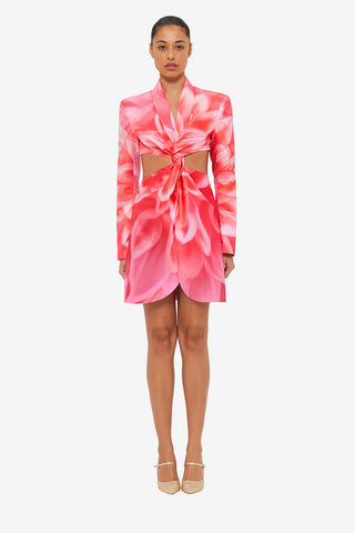 Exclusive LEO LIN Eliza Cut Out Mini Dress - Prism Print