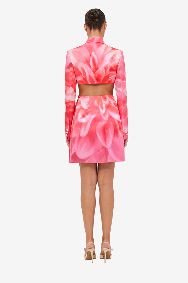 Exclusive LEO LIN Eliza Cut Out Mini Dress - Prism Print