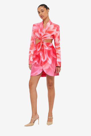 Exclusive LEO LIN Eliza Cut Out Mini Dress - Prism Print