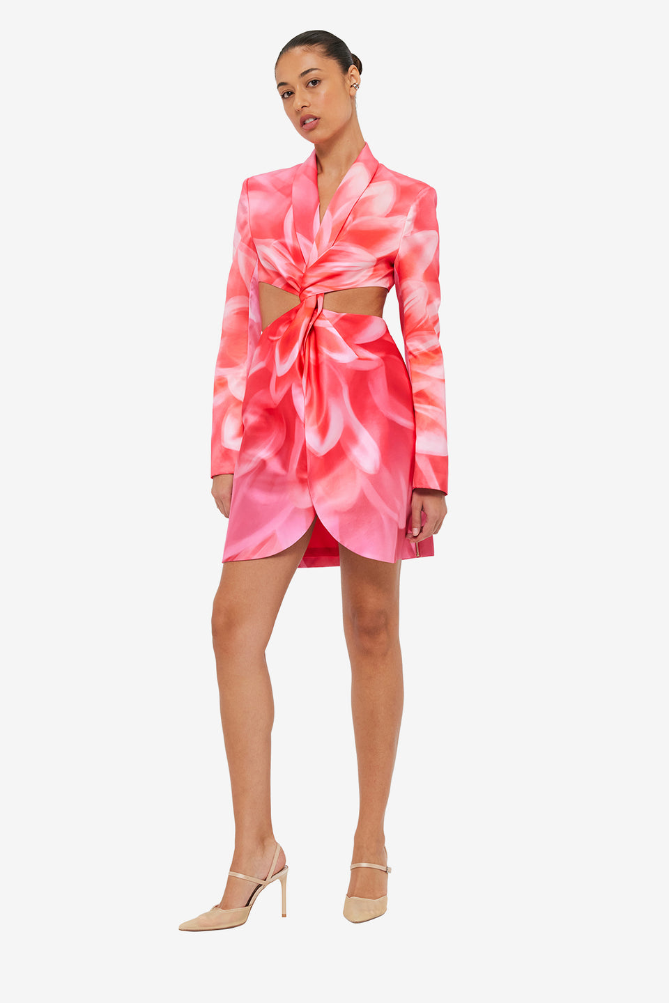 Exclusive LEO LIN Eliza Cut Out Mini Dress - Prism Print