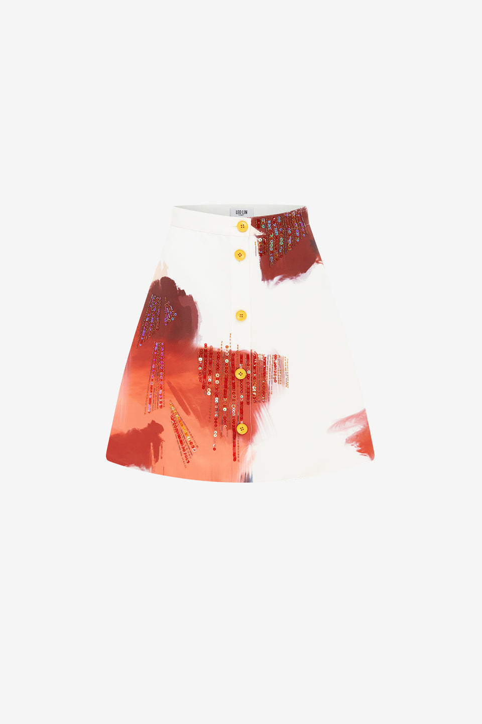 Exclusive LEO LIN Izzie Mini Skirt - Reminiscence Print