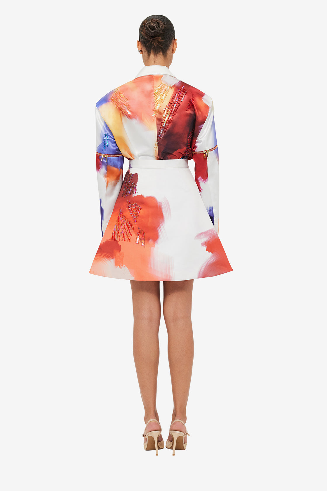 Exclusive LEO LIN Izzie Mini Skirt - Reminiscence Print