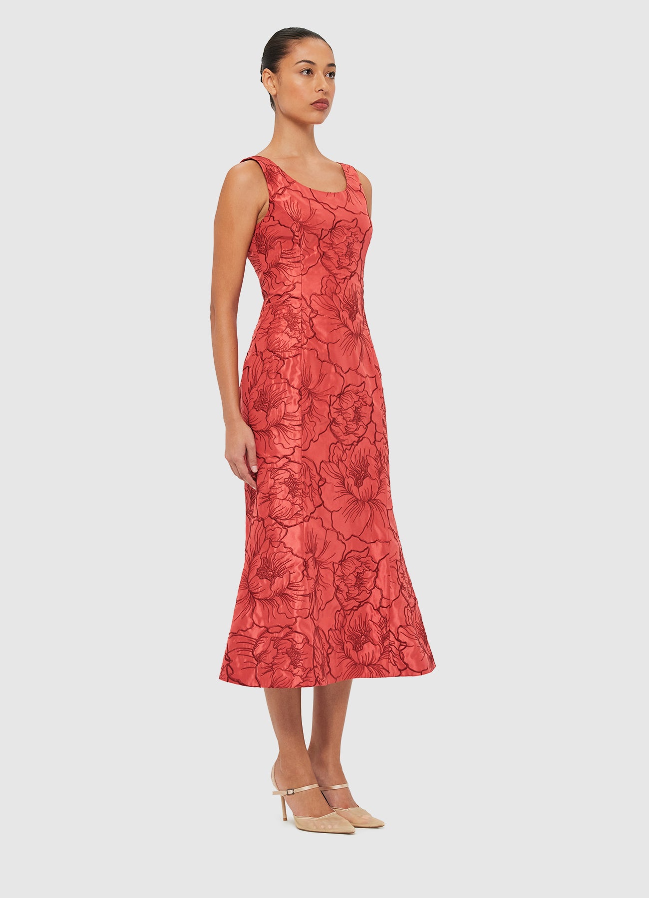 【Leo Lin】Daphne Midi Dress Daphne Midi Dress - Mulberry – LEO LIN