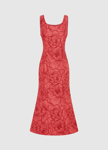 【Leo Lin】Daphne Midi Dress Daphne Midi Dress - Mulberry – LEO LIN