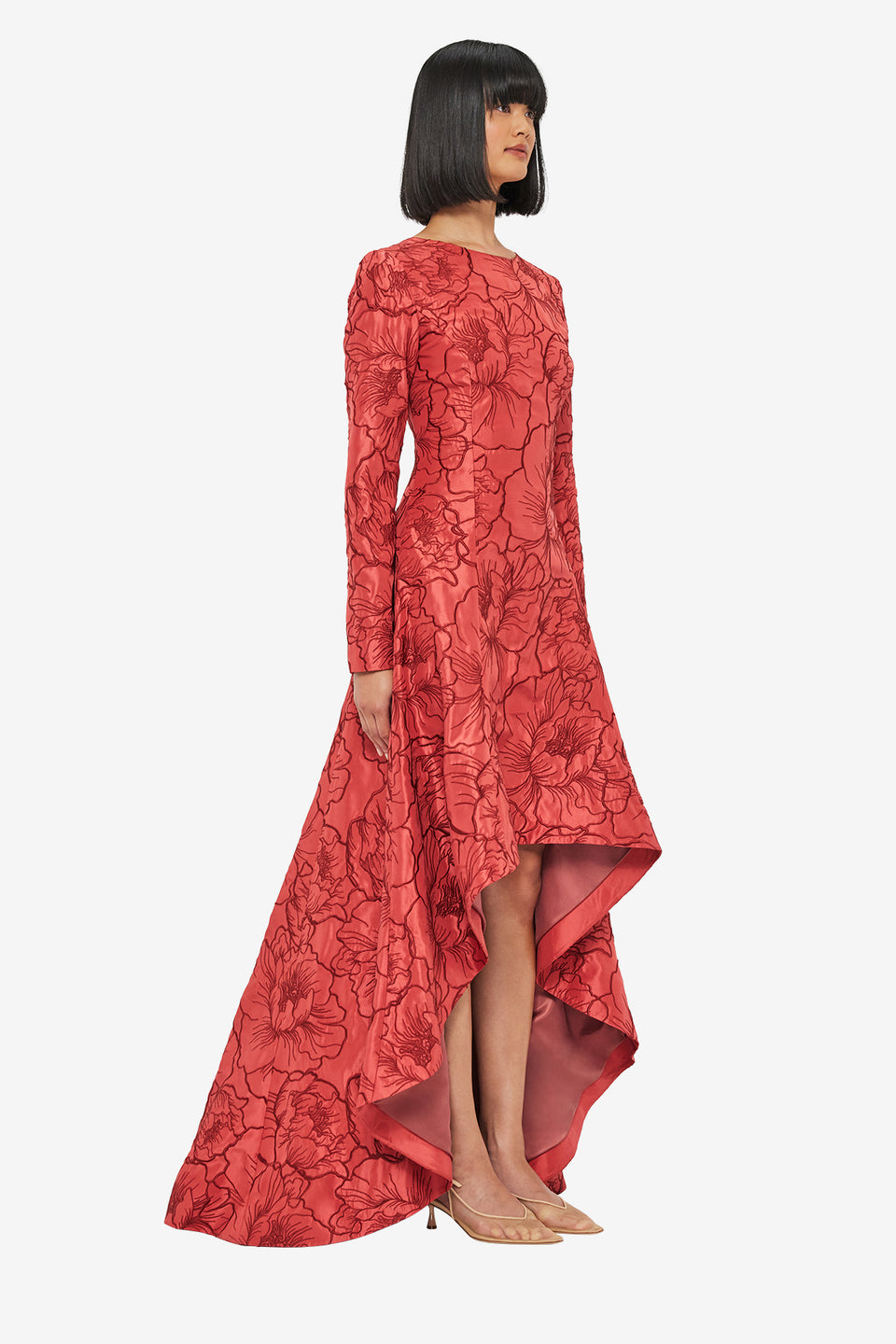 Exclusive LEO LIN Evangeline Open Back Maxi Dress - Mulberry