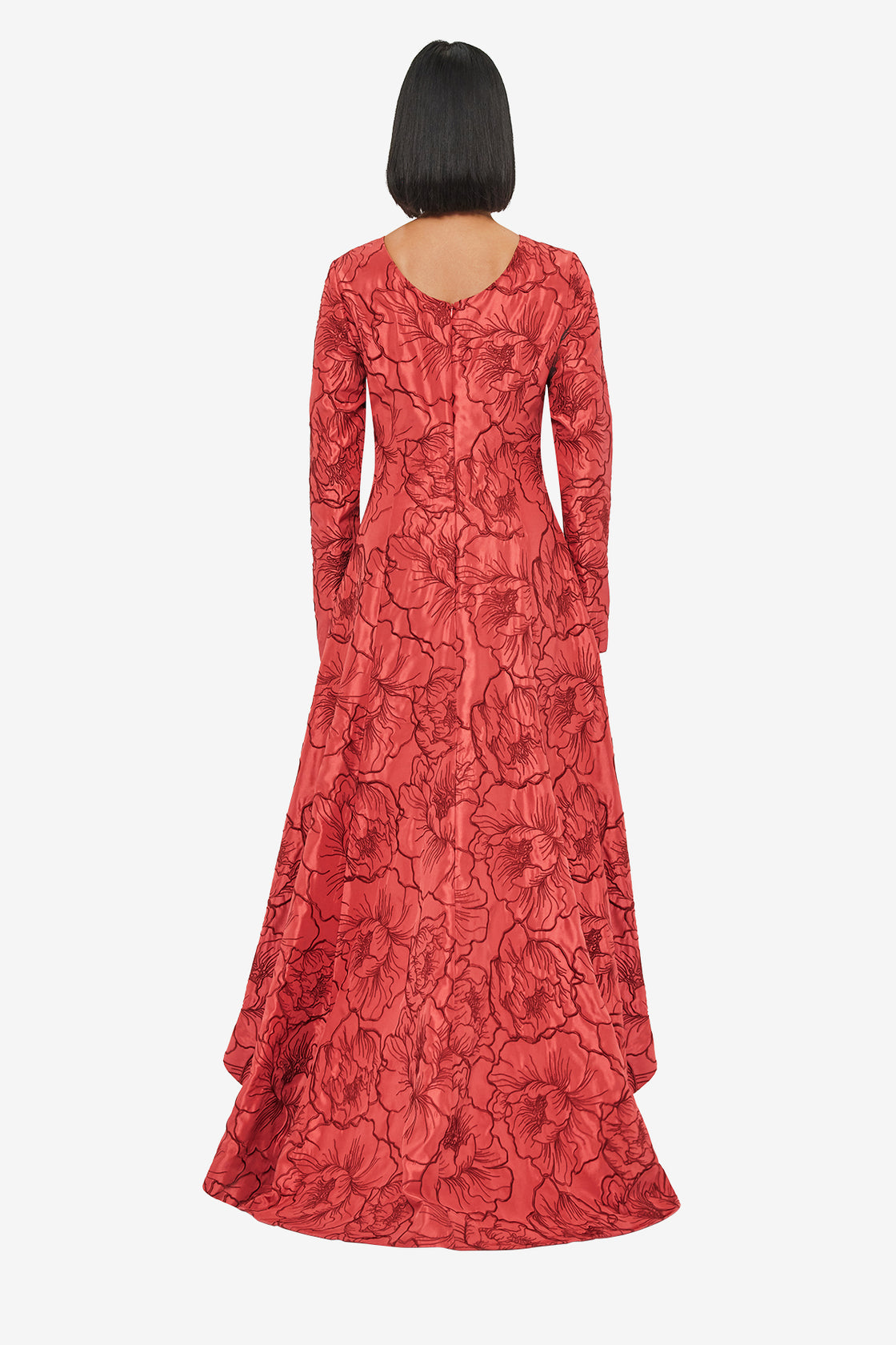 Exclusive LEO LIN Evangeline Open Back Maxi Dress - Mulberry