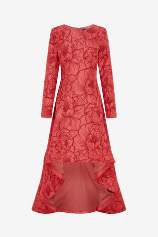 Exclusive LEO LIN Evangeline Open Back Maxi Dress - Mulberry