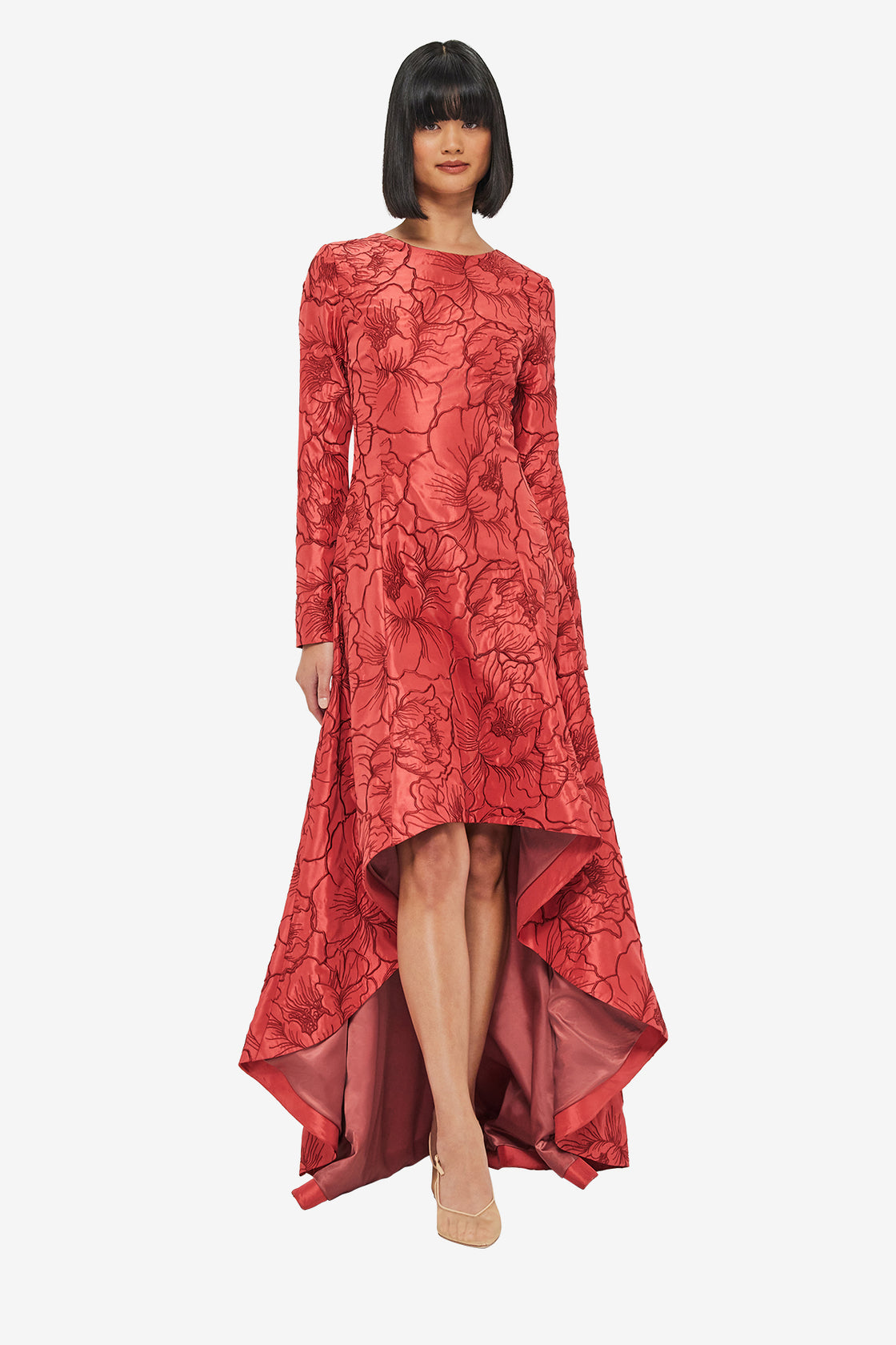 Exclusive LEO LIN Evangeline Open Back Maxi Dress - Mulberry