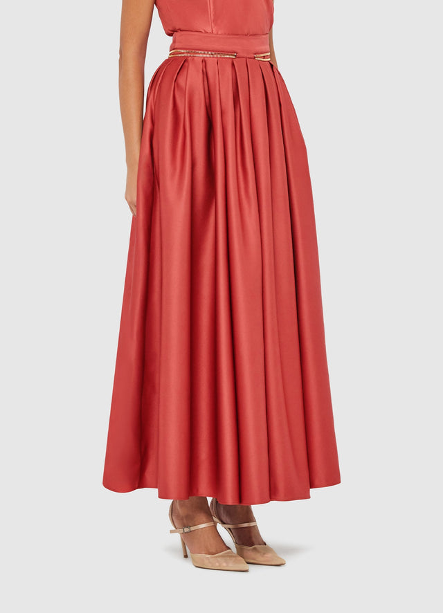 Exclusive Leo Lin Ember Maxi Skirt - Mulberry