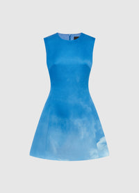 Exclusive Leo Lin Chloe Sleeveless Mini Dress - Aerial Print