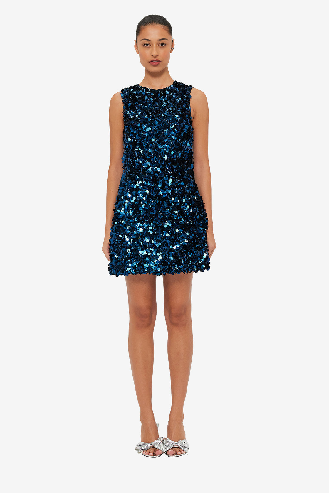 Exclusive LEO LIN Talia Sequin Mini Dress - Midnight Blue