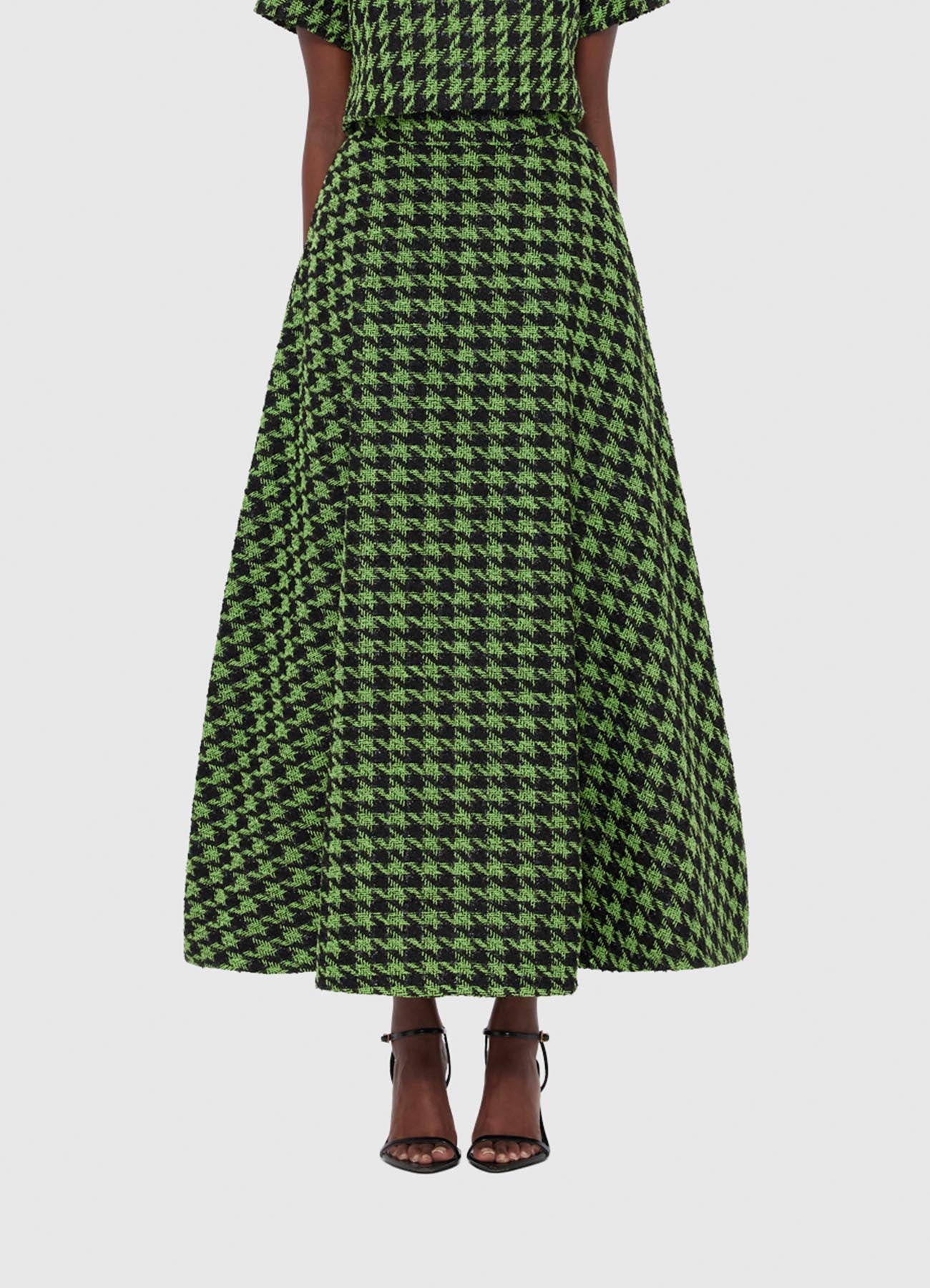 ハーリップトゥ　Hemingway Check Tweed Long Skirt Hemingway Check Tweed Skirt（スカート）｜Her lip to（ハー