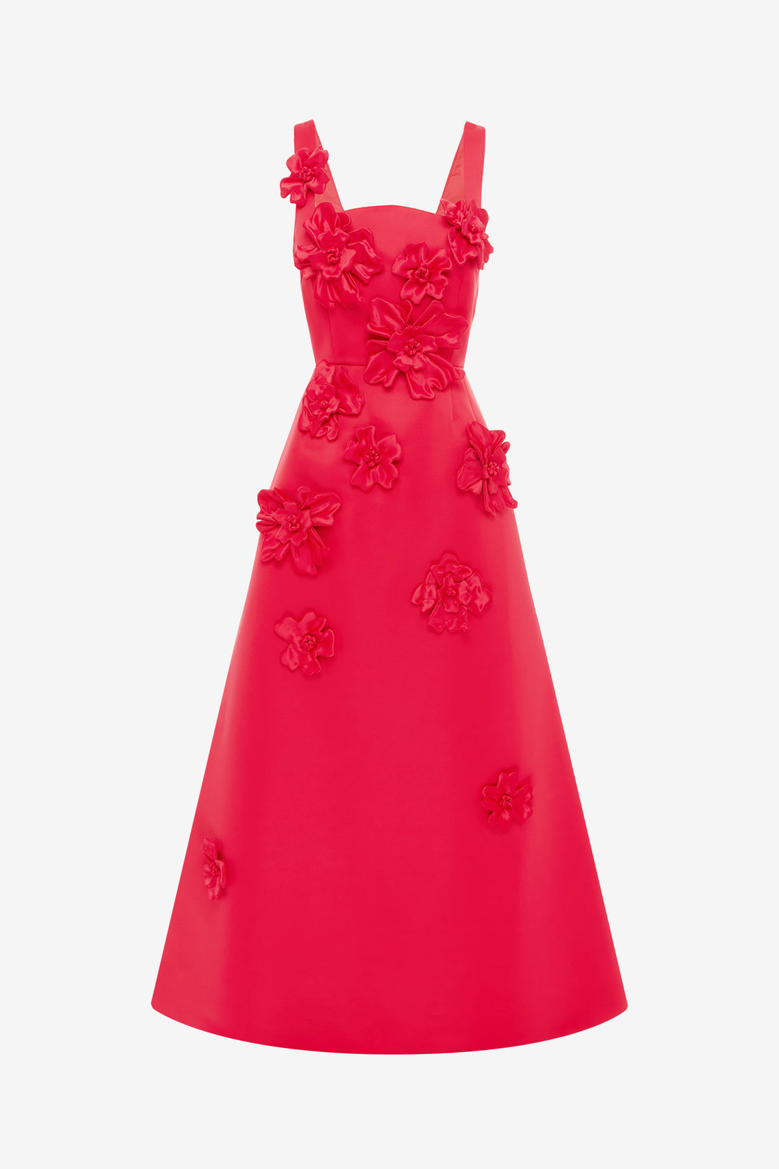 Exclusive LEO LIN Rianne Floral Appliqué Maxi Dress - Rosa