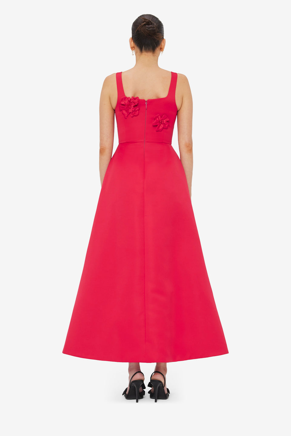 Exclusive LEO LIN Rianne Floral Appliqué Maxi Dress - Rosa