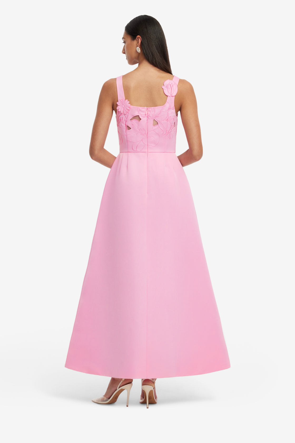 Exclusive LEO LIN Rianne Applique Maxi Dress - Baby Pink