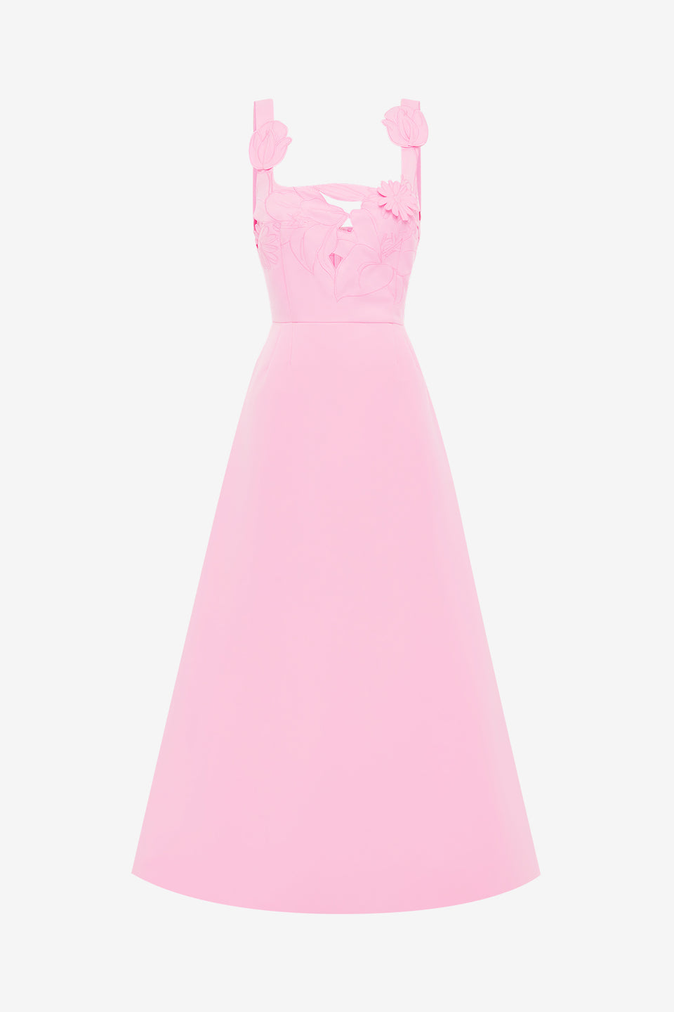 Exclusive LEO LIN Rianne Applique Maxi Dress - Baby Pink
