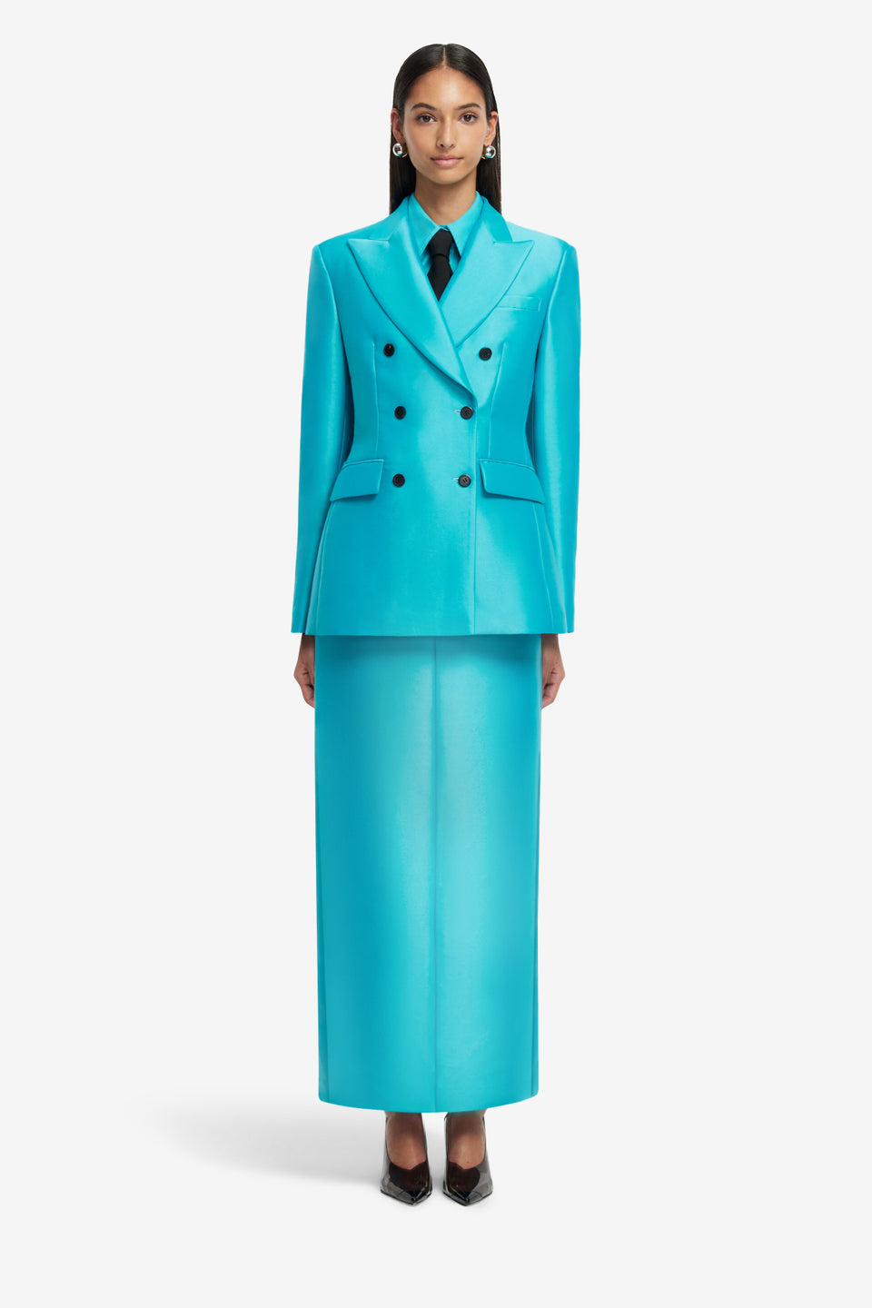 Exclusive LEO LIN Anissa Blazer - Aqua