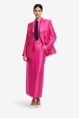 Exclusive LEO LIN Eve Maxi Skirt - Hot Pink