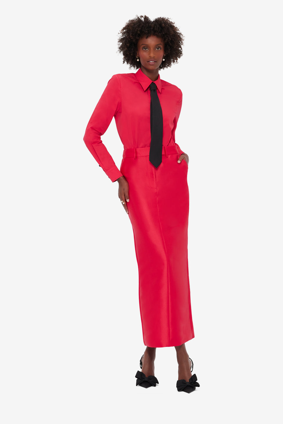 Exclusive LEO LIN Eve Maxi Skirt - Rosa