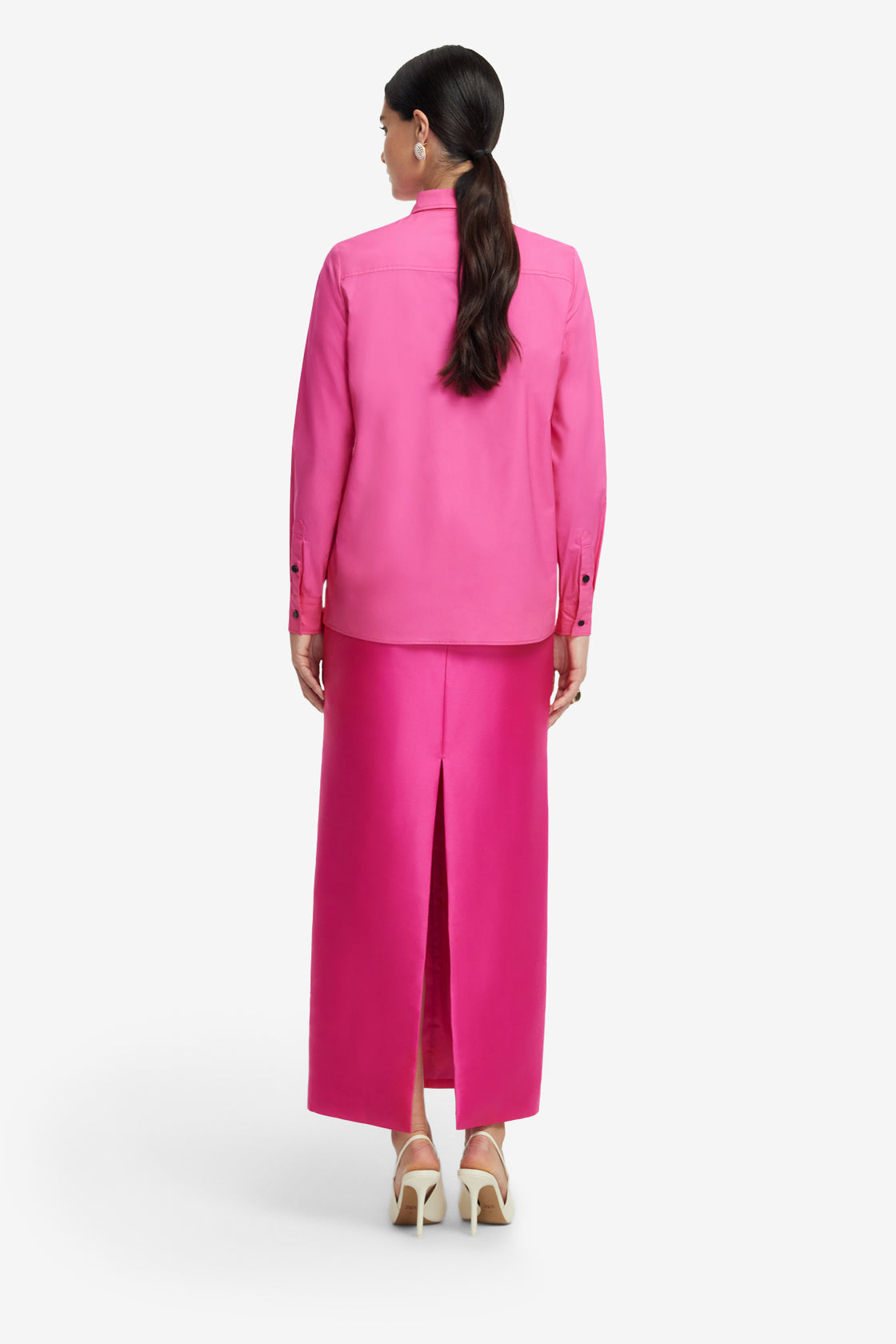 Exclusive LEO LIN Rosaline Shirt - Hot Pink