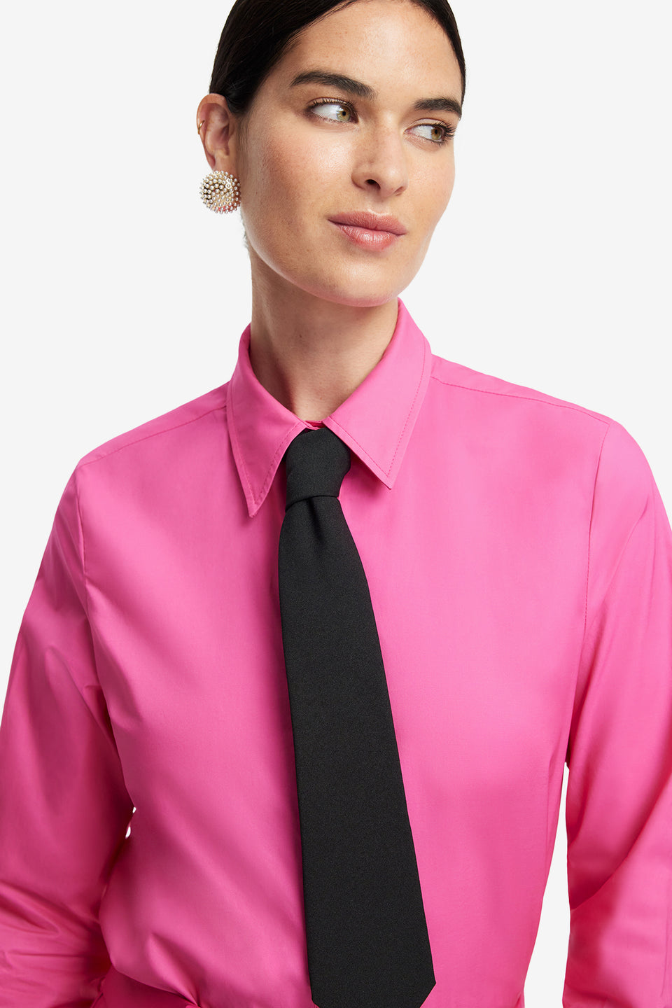 Exclusive LEO LIN Rosaline Shirt - Hot Pink