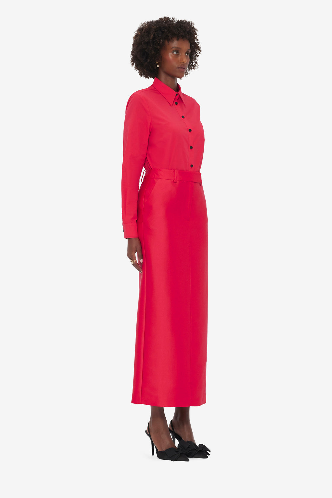 Exclusive LEO LIN Eve Maxi Skirt - Rosa