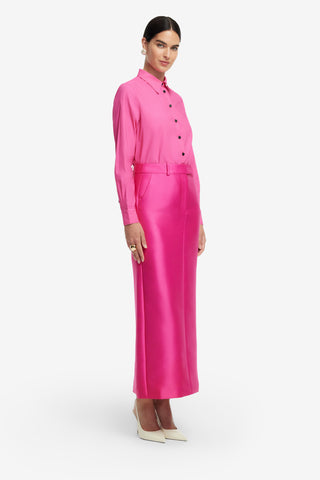 Exclusive LEO LIN Eve Maxi Skirt - Hot Pink
