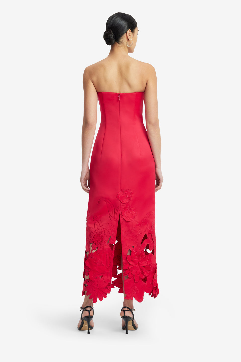Exclusive LEO LIN Rayna Appliqué Bustier Maxi Dress - Rosa