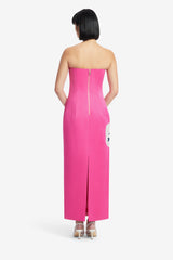Rayna Bustier Maxi Dress - Orchid Print Dress Maxi