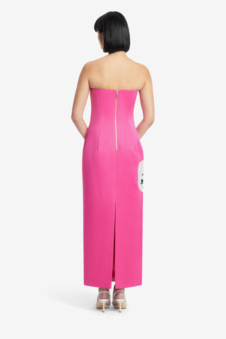 Exclusive LEO LIN Rayna Bustier Maxi Dress - Orchid Print