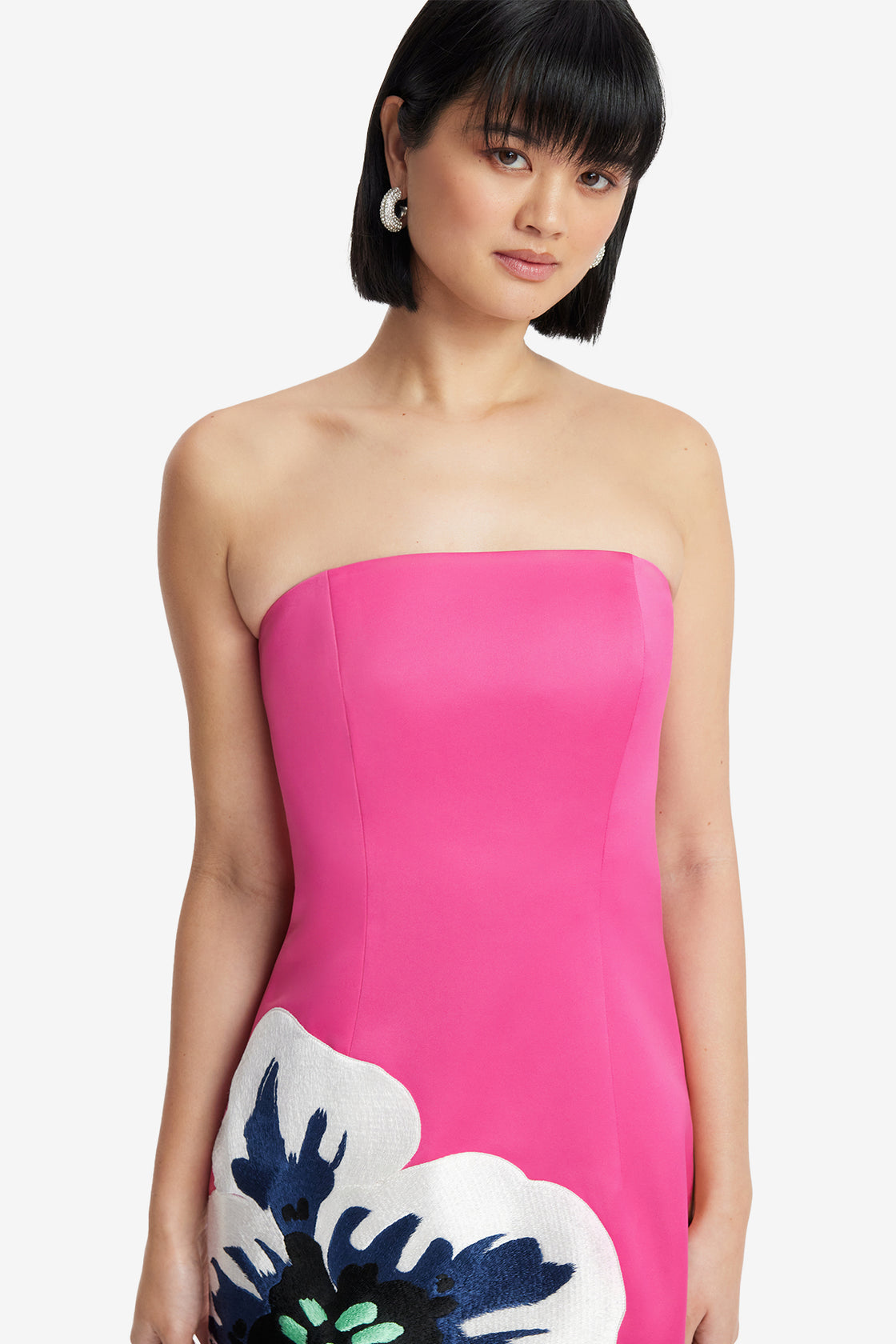 Exclusive LEO LIN Rayna Bustier Maxi Dress - Orchid Print