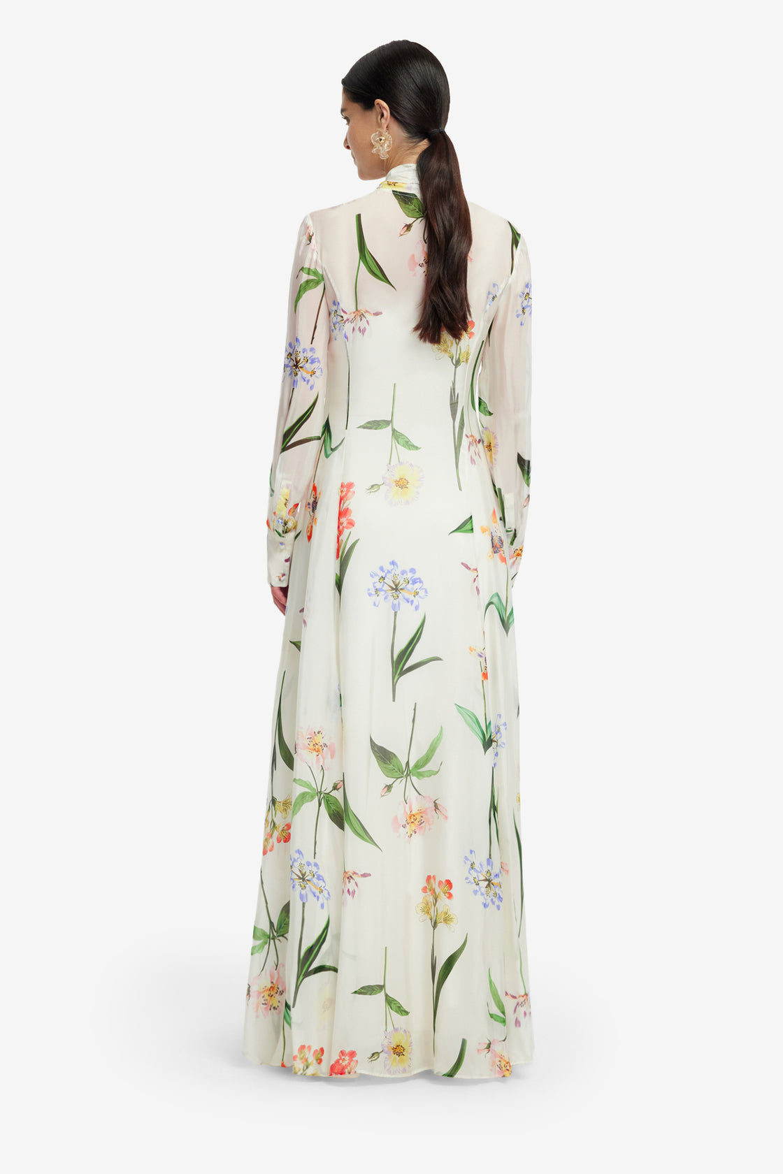 Lilith Tie Neck Maxi Dress Lilith Tie Neck Maxi Dress