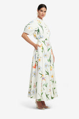 Rhiannan Skirt - Botanical Print in Snow Skirts