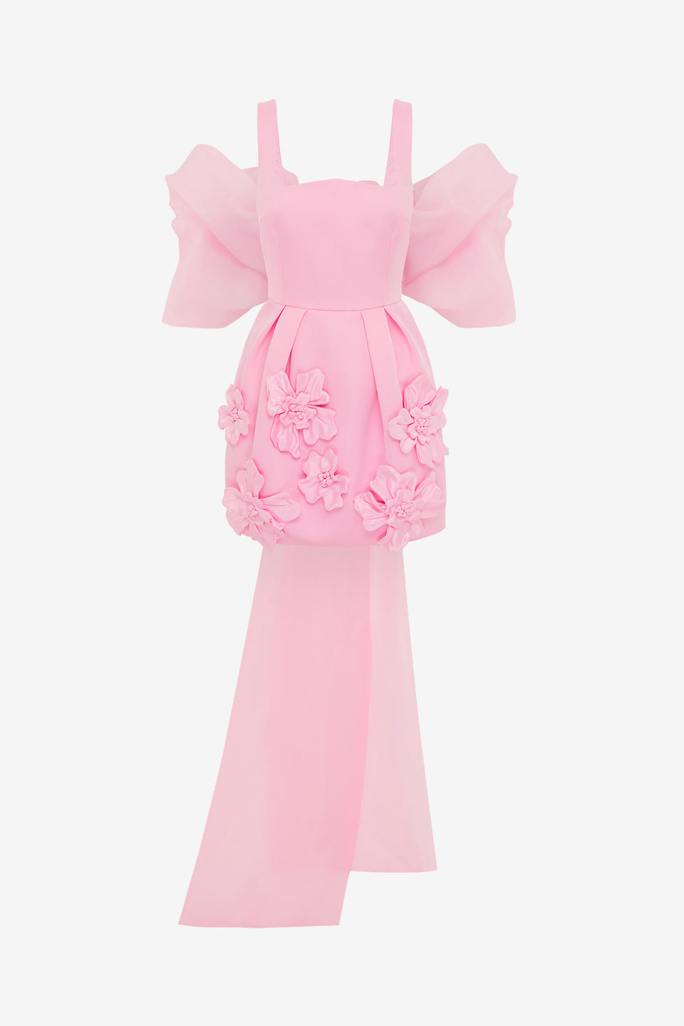 Exclusive LEO LIN Piper Appliqué Mini Dress & Cape Set – Baby Pink