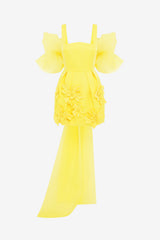 Piper Appliqué Mini Dress & Cape Set – Sunshine Bundle