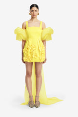Piper Appliqué Mini Dress & Cape Set – Sunshine Bundle