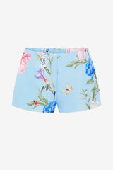 Olivianne Shorts - Garden Print in Baby Blue Shorts