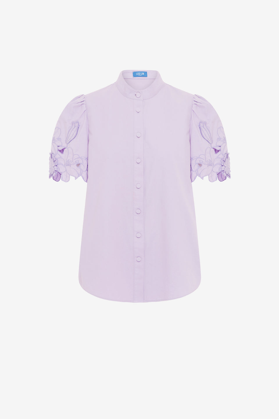 Exclusive LEO LIN Amelie Applique Shirt Top - Lilac